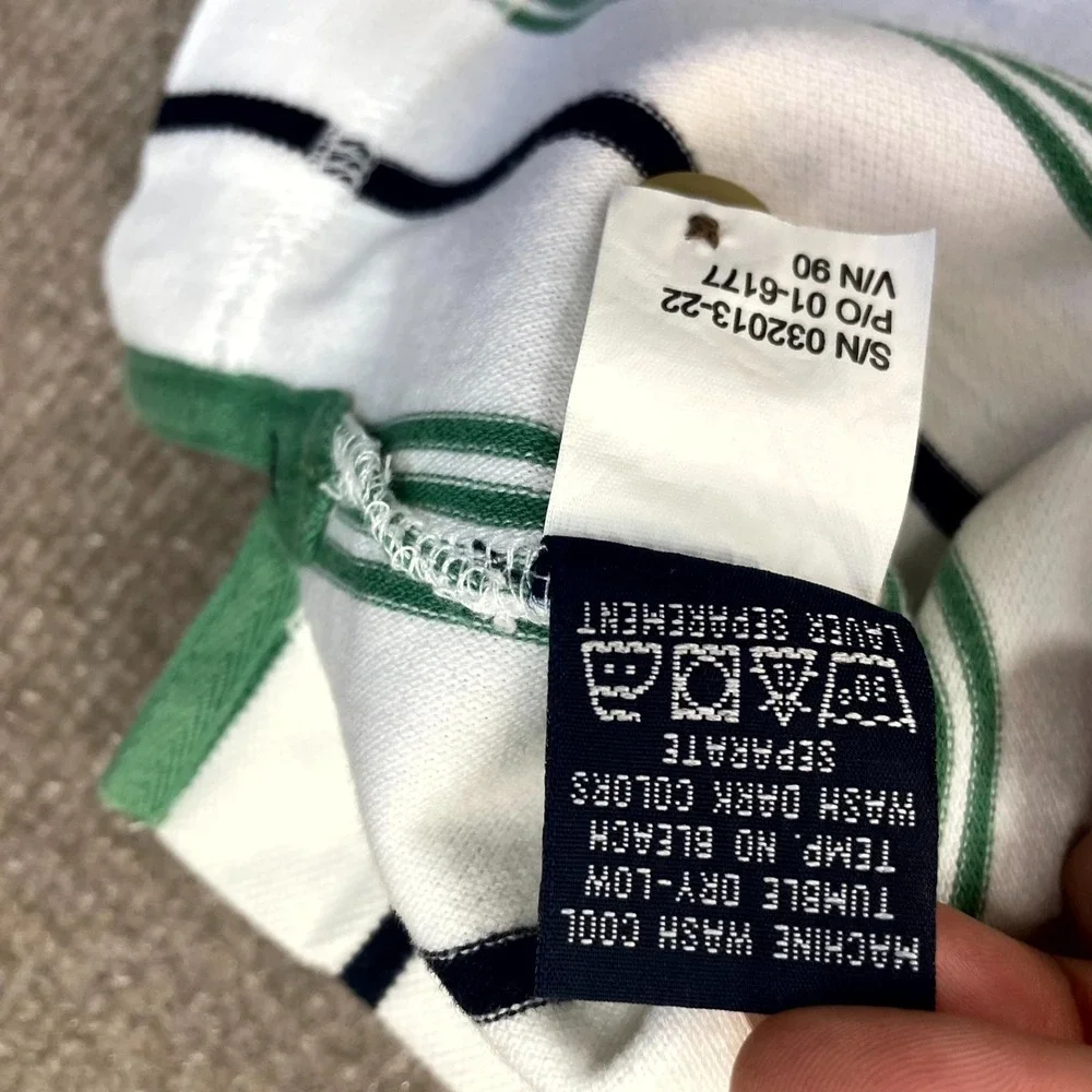 Cutter & Buck Grand Cypress Polo Shirt Mens XL White‎ Striped Cotton Performance